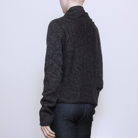 Converse Cozy Knit Cotton Blen Open Cardigan Sweater Gray Women Size L - Picture 4 of 10